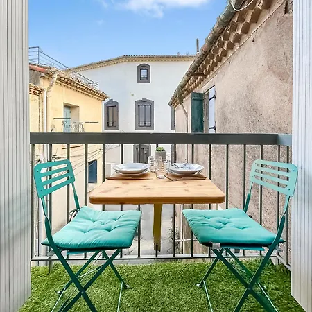 Maison Charmante Clim Et Balcon En Centre Marseillan (Herault)