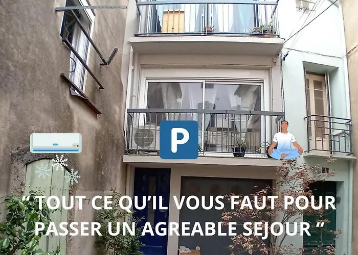 Holiday home Maison Charmante Clim Et Balcon En Centre Marseillan (Herault)